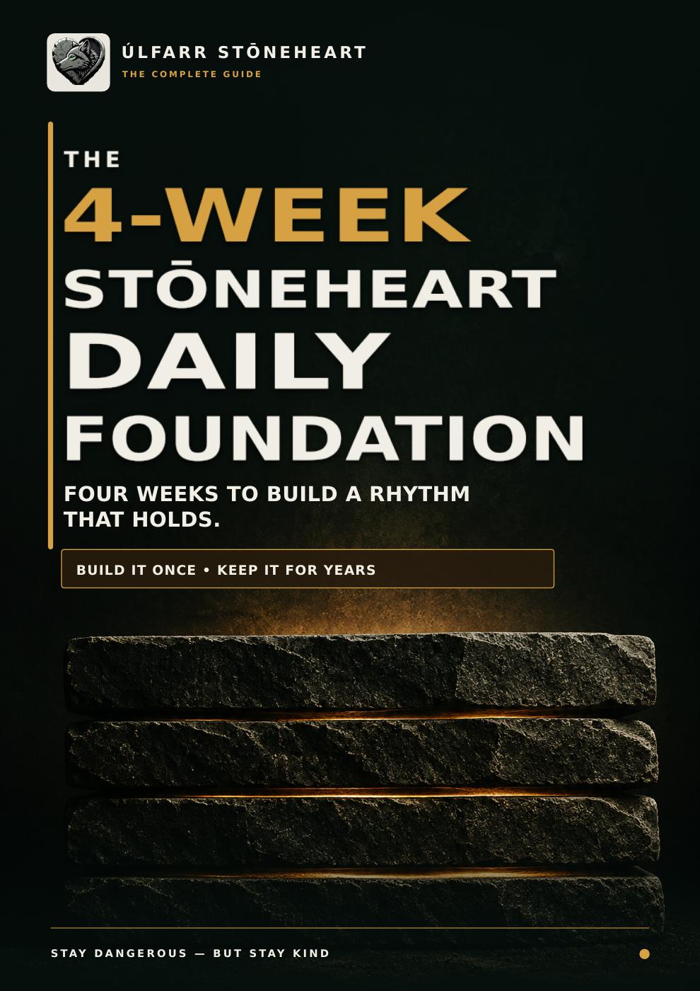 The 4-Week Stōneheart Daily Foundation front cover
